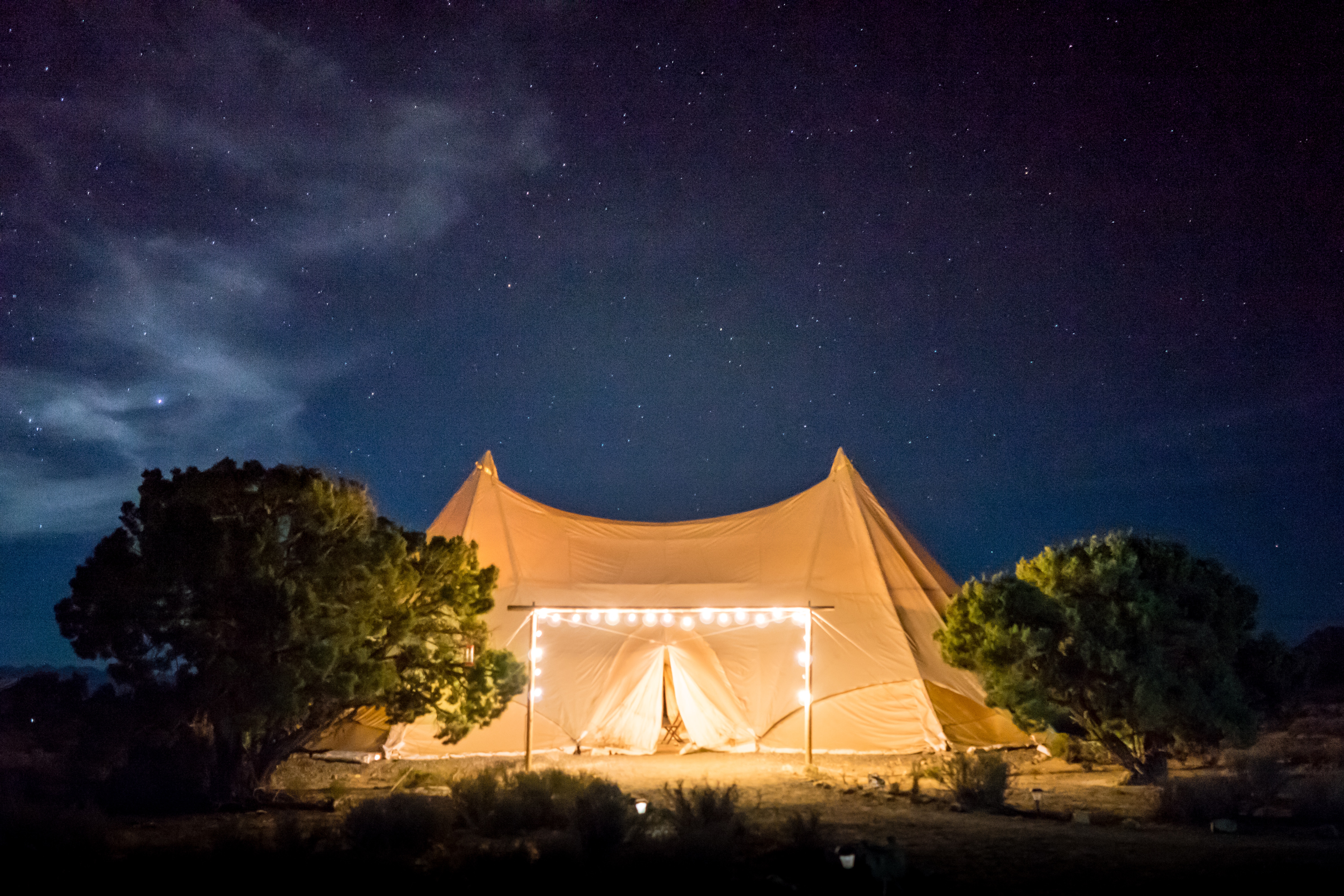 Open air cinema St Gallen Switzerland Local Experience LocalBini Activity Tent Stars Open Air Cinema Light Stars Sky Night