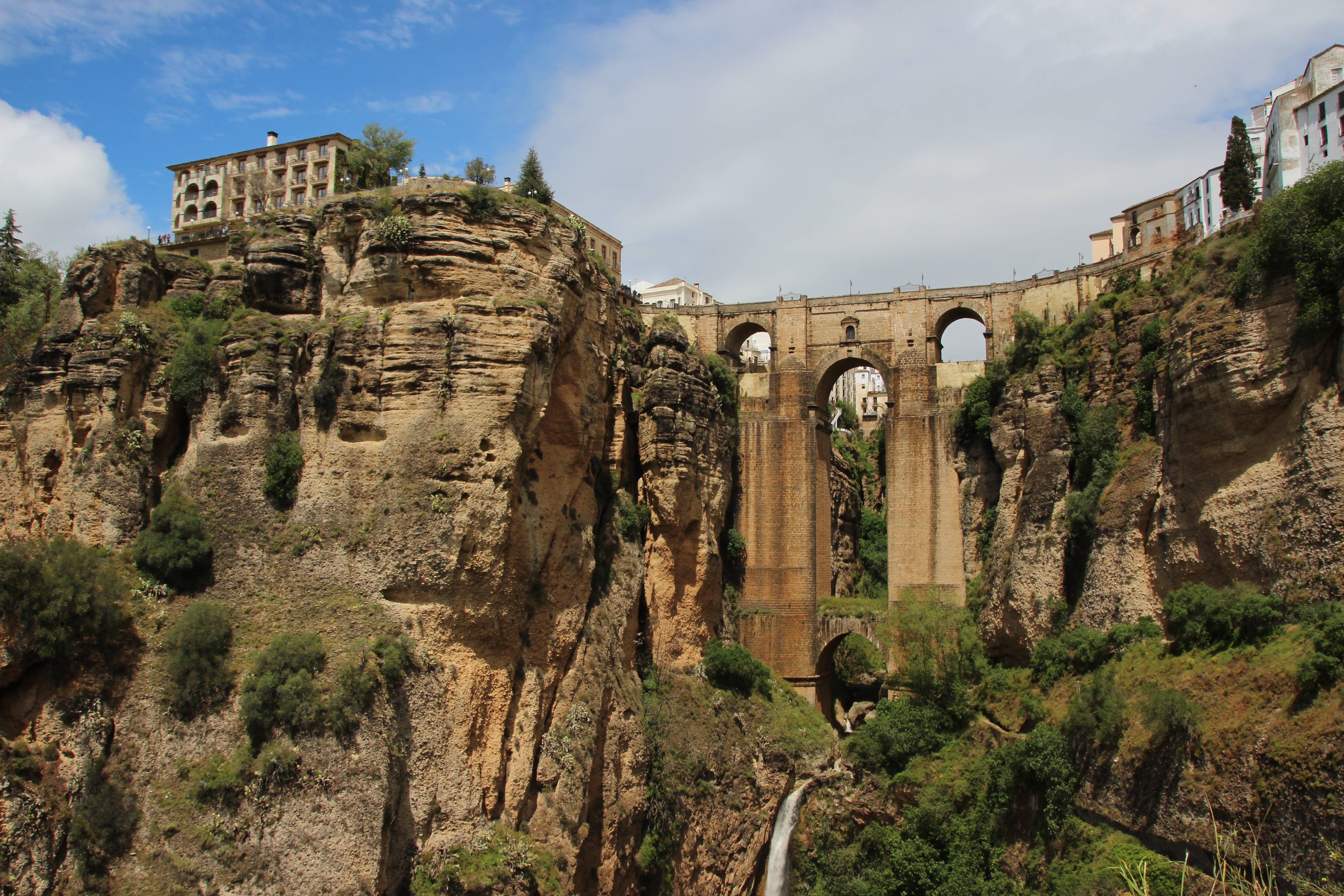 ronda andalucia spain cliff ronda andalucia spain