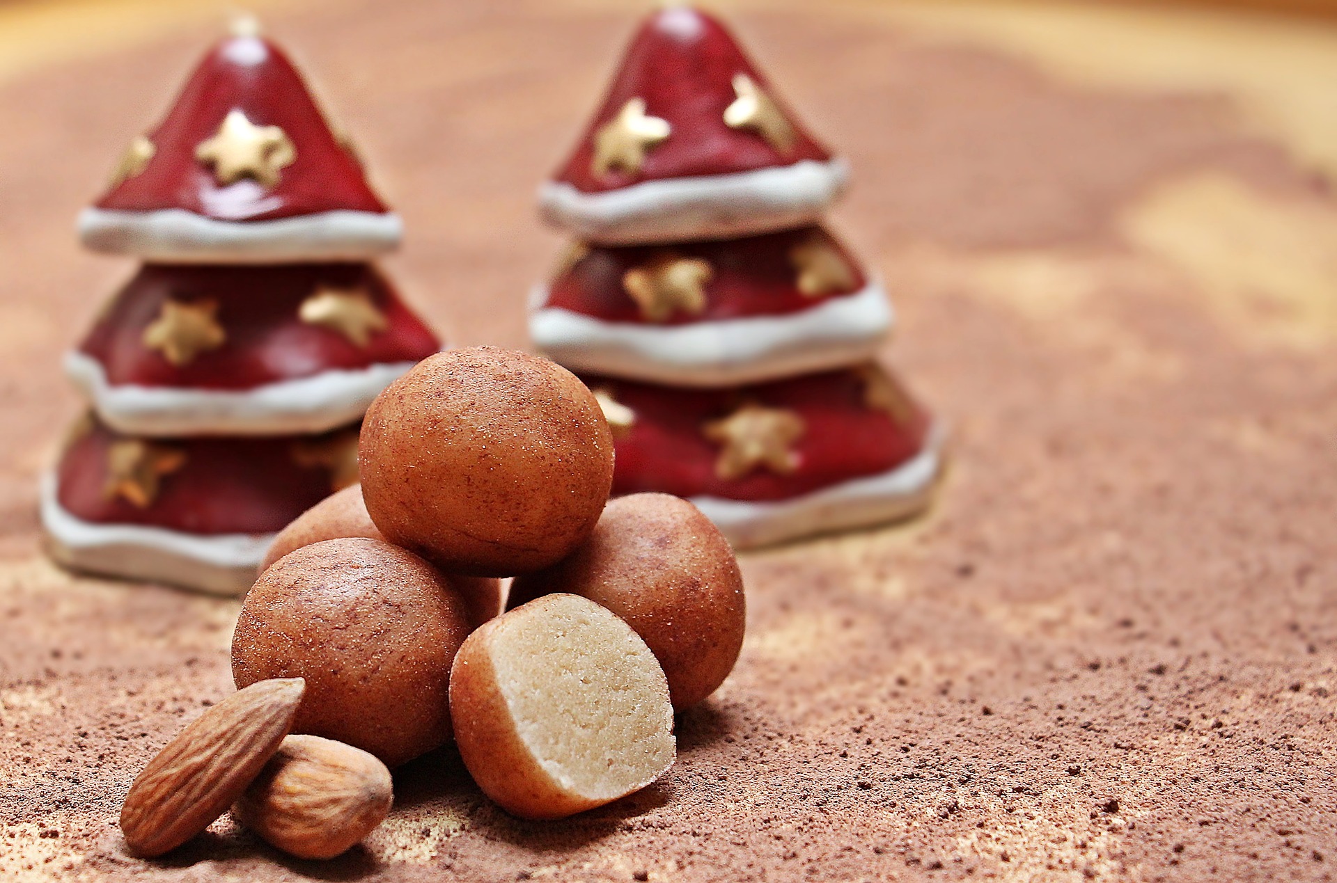 marzipan, marzipankartoffeln, potato, balls, sugar Germany, dessert, christmas, festive, baking, recipes