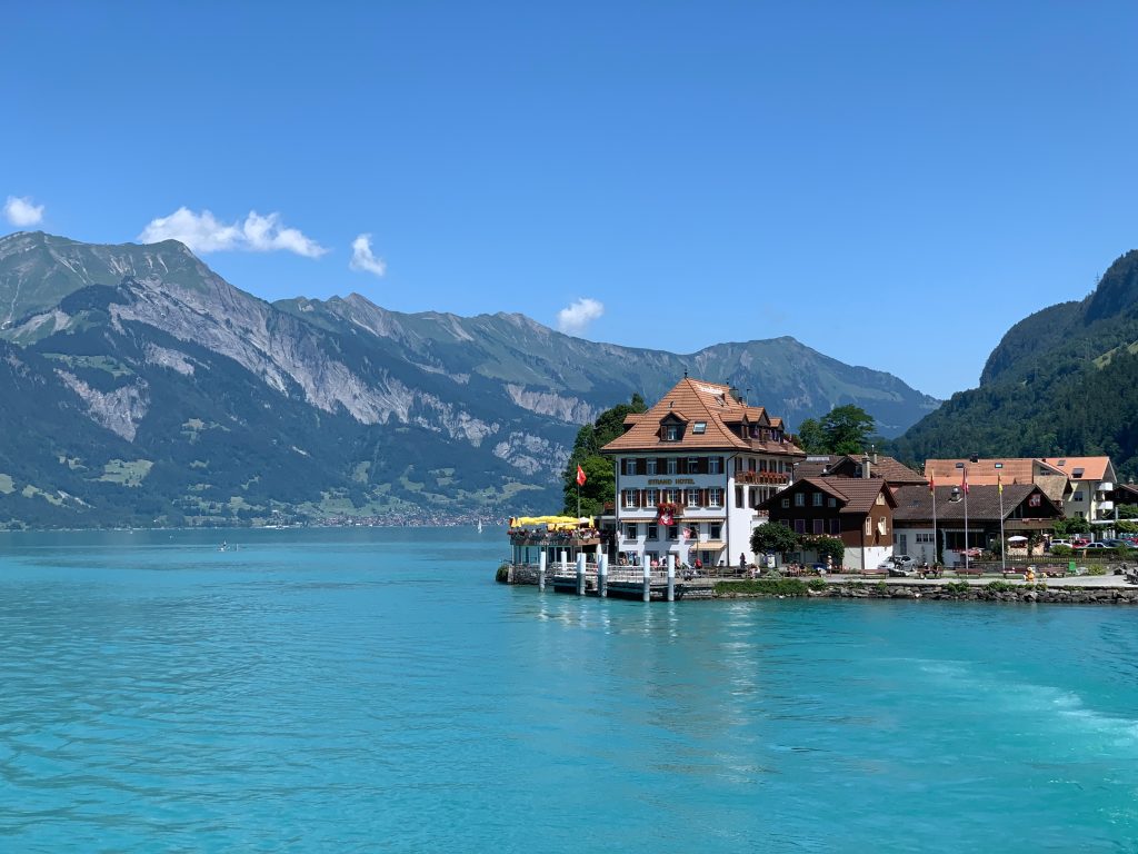 beautiful lake in Interlaken Switzerland