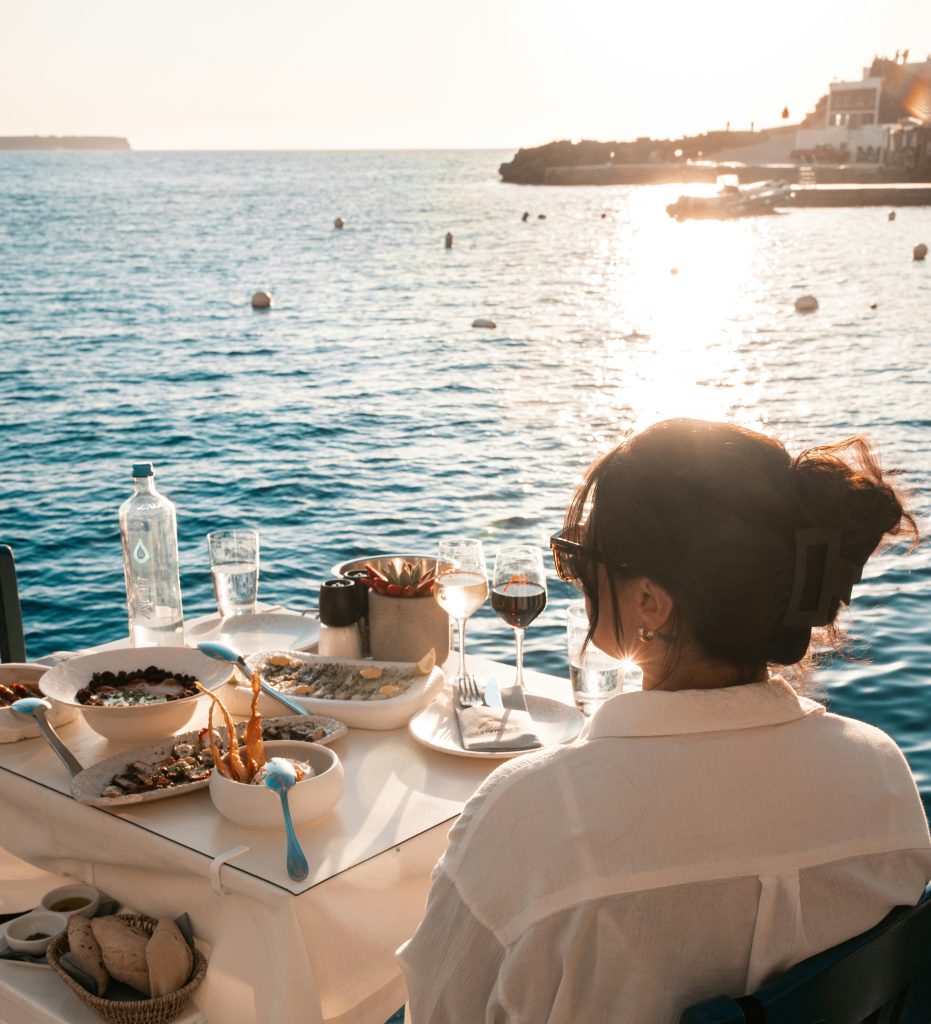 Greek fish tavern by the water in Sifnos, Greece