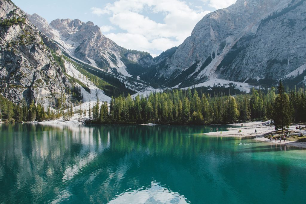 Lake in Cortina d'Ampezzo, Italy