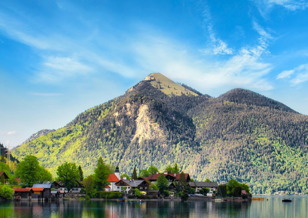 Bavarian mountains in Germany